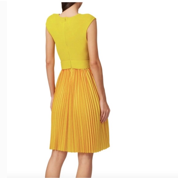 Sachin & Babi Yellow Pleated belted dress - Picture 9 of 9